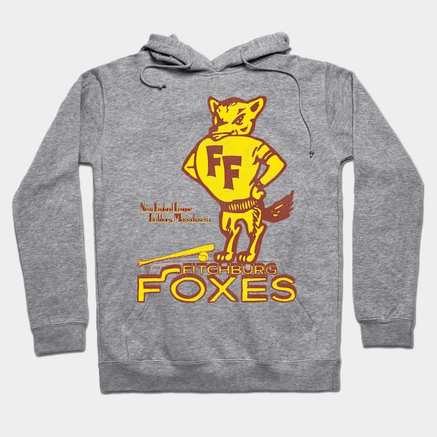 Defunct Fitchburg Foxes Baseball Team Hoodie by Defunctland